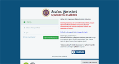 Desktop Screenshot of lms.atauni.edu.tr